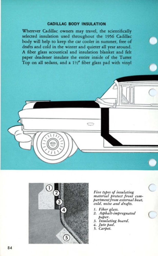 1956 Cadillac Salesmans Data Book Page 112